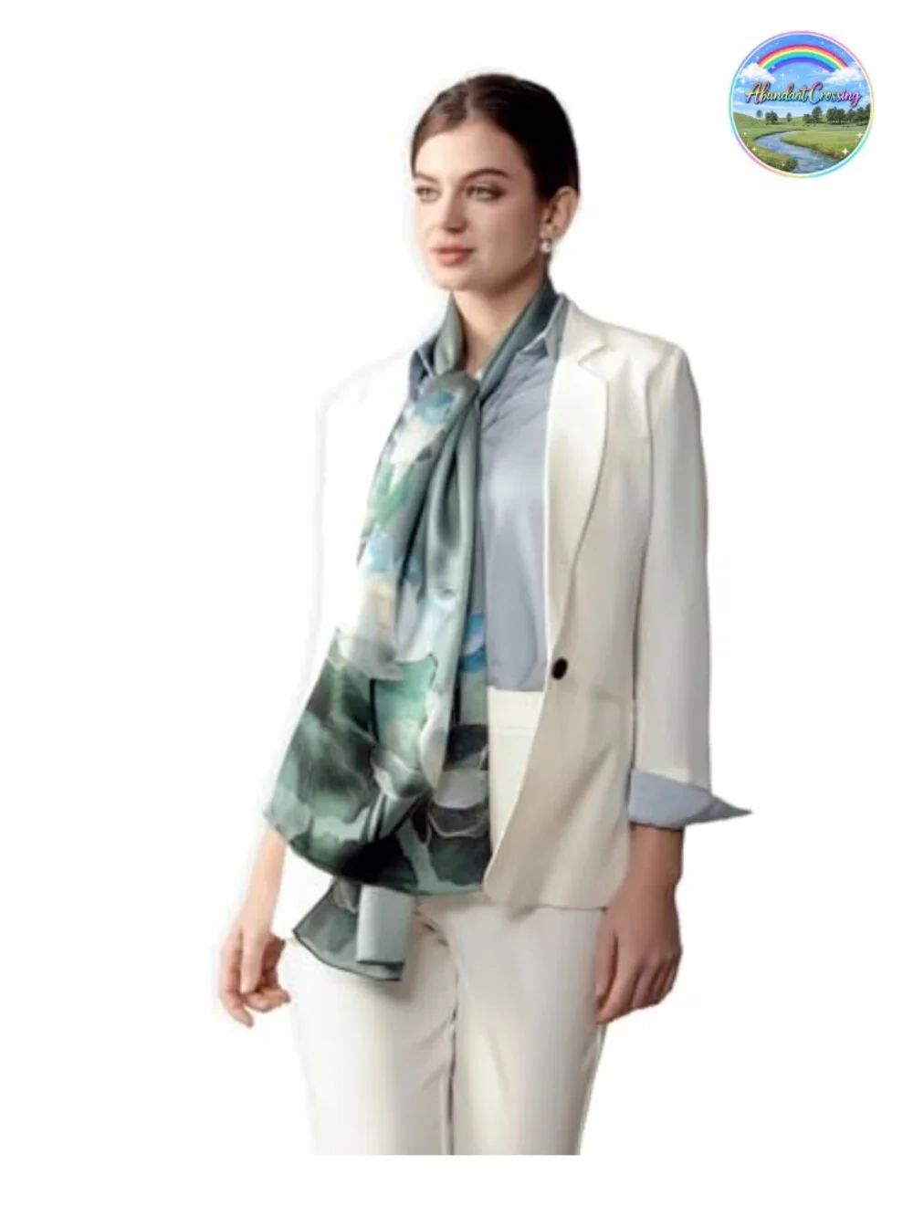 100% Mulberry Silk Scarf for Women, Long Wrap, 68 x 21 Inches